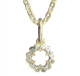 BeKid dětský přívěšek 855 Žluté zlato - 585 Diamant