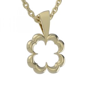 BG zlatý přívěšek čtyřlístek 1169 Žluté zlato - 585