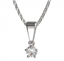 BG zlatý přívěšek 873 Bílé zlato - 585 Diamant