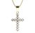 BG zlatý přívěšek křížek 258 Žluté zlato - 585 Bílý kubický zirkon