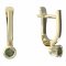 BG moldavit earrings -551 - Switching on: Hanger clip A, Metal: Yellow gold 585, Stone: Moldavite