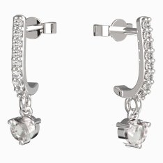 BG zlaté náušnice 781 Bílé zlato - 585 Diamant