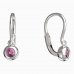 BeKid, Gold kids earrings -101 - Switching on: Brizura 0-3 roky, Metal: White gold 585, Stone: Pink cubic zircon
