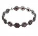 BG bracelet 293 - Metal: Silver 925 - rhodium, Stone: Garnet