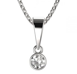 BG zlatý přívěšek 722 Bílé zlato - 585 Diamant