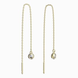 BG zlaté náušnice 101 Žluté zlato - 585 Diamant