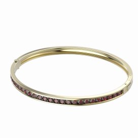 BG náramek 022 Žluté zlato - 585 Granát