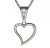 BG zlatý přívěšek srdíčko 1165 Bílé zlato - 585 Diamant