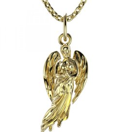 BeKid dětský přívěšek anděl 1174 Žluté zlato - 585