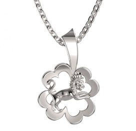 BG zlatý přívěsek 041 lev Bílé zlato - 585