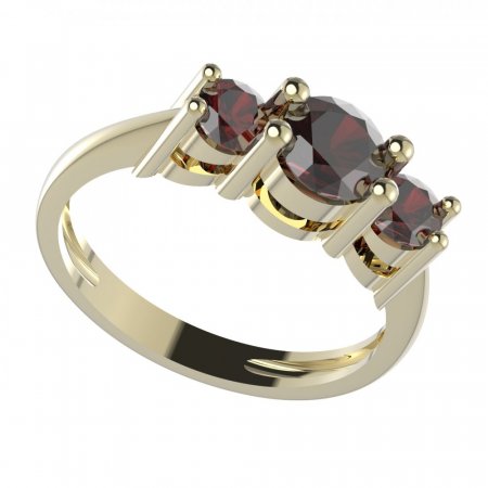 BG prsten přírodní broušený granát nebo vltavín 746 - Kov: Stříbro 925 - rhodium, Kámen: Vltavín a  kubický zirkon