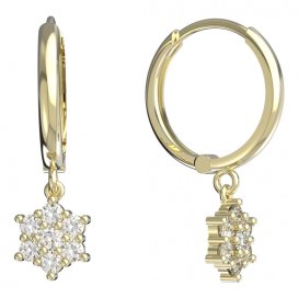 BeKid dětské náušnice hvězdička 109 Žluté zlato - 585 Diamant