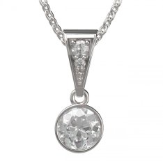 BG zlatý přívěšek  724 Bílé zlato - 585 Diamant