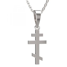 BG zlatý přívěšek křížek 1102 Bílé zlato - 585