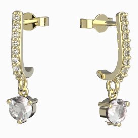 BeKid dětské náušnice 782 Žluté zlato - 585 Diamant