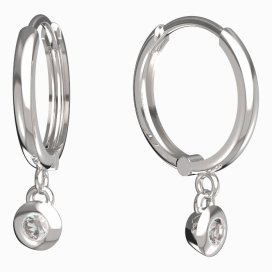 BeKid dětské náušnice 732 Bílé zlato - 585 Diamant