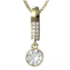 BG zlatý přívěšek  724 Žluté zlato - 585 Diamant