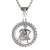 Zlatý přívěsek znamení Vodnář s diamantem, bílé zlato 585 – 045 (ZD44045B2)