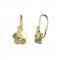 BeKid, Gold kids earrings -1277 - Switching on: Brizura 0-3 roky, Metal: Yellow gold 585, Stone: White cubic zircon