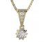 BG zlatý diamantový přívěšek  987 Růžové zlato 585 (30-90dní) Diamant lab-grown