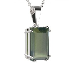 BG přívěs vsazeny kameny:český granát  692-0 Stříbro 925 - rhodium Vltavín