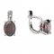 BG garnet earring 712 - Switching on: Puzeta, Metal: Silver - gold plated 925, Stone: Moldavite