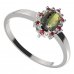 BG ring oval 953-I - Metal: Silver 925 - rhodium, Stone: Garnet