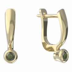 BG moldavit earrings -550