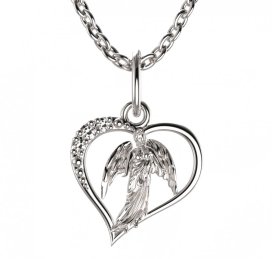 BeKid dětský přívěšek anděl 1178 Žluté zlato - 585 Bílý kubický zirkon