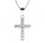 BG zlatý přívěšek křížek 258 Bílé zlato - 585 Bílý kubický zirkon