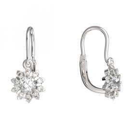 BeKid dětské náušnice 864 Bílé zlato - 585 Diamant