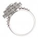 BG ring 004-X circular - Metal: Silver 925 - rhodium, Stone: Moldavit and garnet