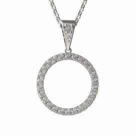BG zlatý přívěšek kruh  1155/26 Žluté zlato - 585 Diamant