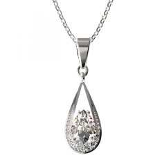 BG zlatý přívěšek  638 Bílé zlato - 585 Diamant