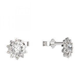 BeKid dětské náušnice 864 Bílé zlato - 585 Diamant
