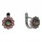 BG earring circular 149-07 - Metal: Silver 925 - rhodium, Stone: Garnet