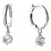 BeKid, Gold kids earrings -1294 - Switching on: Circles 12 mm, Metal: White gold 585, Stone: White cubic zircon