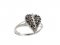 BG prsten vsazený přírodní granát  403 - Kov: Stříbro 925 - ruthenium, Kámen: Granát
