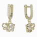 BeKid, Gold kids earrings -1188 - Switching on: Puzeta, Metal: Yellow gold 585, Stone: White cubic zircon