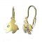 BeKid, Gold kids earrings -1285 - Switching on: Brizura 0-3 roky, Metal: Yellow gold 585, Stone: White cubic zircon