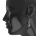 BG earring oval 507-P93 - Metal: Silver 925 - rhodium, Stone: Garnet