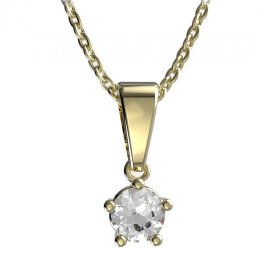 BG zlatý přívěšek 874 Žluté zlato - 585 Diamant