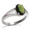 BG prsten oválný kámen 478-V - Kov: Stříbro 925 - rhodium, Kámen: Granát