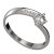 BG prstýnek 1445 /zásnubní-snubní/ Bílé zlato - 585 Diamant