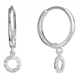 BeKid dětské náušnice 836 Bílé zlato - 585 Diamant