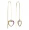 BeKid, Gold kids earrings -1251 - Switching on: Brizura 0-3 roky, Metal: Yellow gold 585, Stone: White cubic zircon