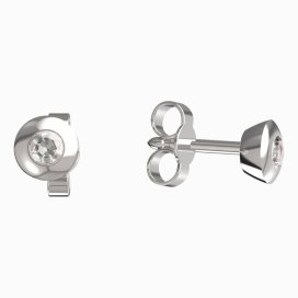 BeKid dětské náušnice 732 Bílé zlato - 585 Diamant
