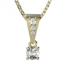 BG zlatý přívěšek  725 Žluté zlato - 585 Diamant