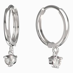 BG zlaté náušnice 781 Bílé zlato - 585 Diamant