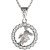 BG zlatý přívěšek Panna 044 Bílé zlato - 585 Diamant